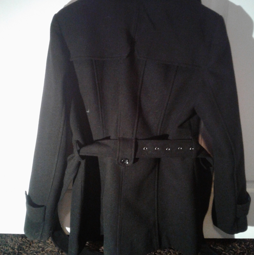 Black Womens (unisex) Blazer with Belt (medium) - Picture 2 of 4